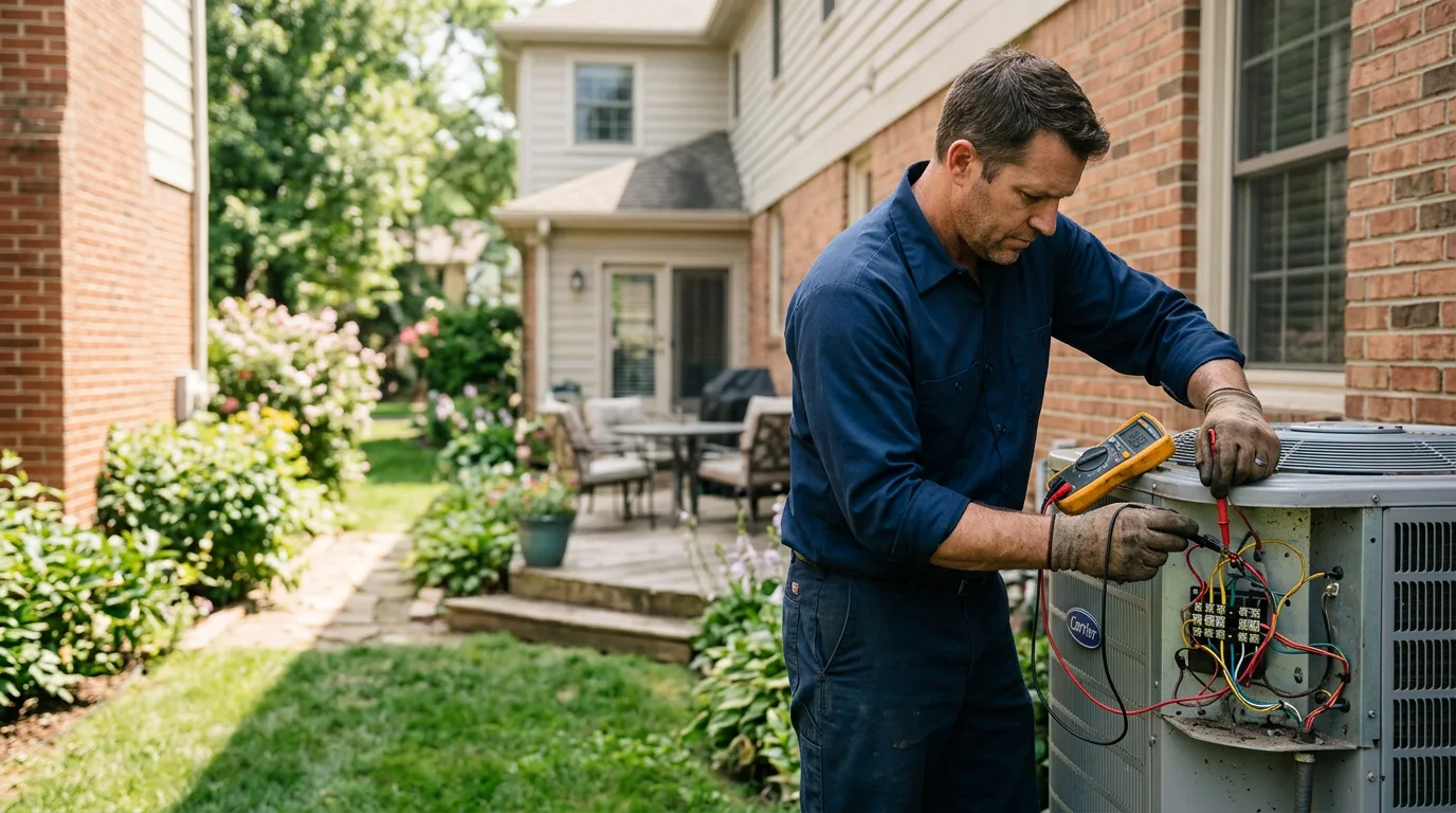 HVAC technician working near Spencer, IA